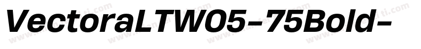 VectoraLTW05-75Bold字体转换