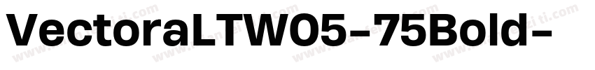 VectoraLTW05-75Bold字体转换