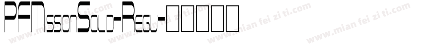 PFMissionSolid-Regu字体转换