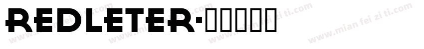 REDLETER字体转换