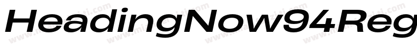 HeadingNow94RegularItalic字体转换