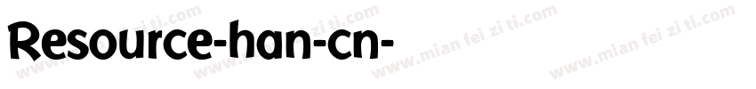 Resource-han-cn字体转换