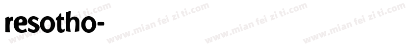 resotho字体转换