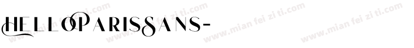 HelloParisSans字体转换