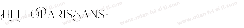 HelloParisSans字体转换