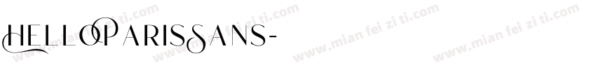 HelloParisSans字体转换