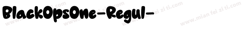 BlackOpsOne-Regul字体转换