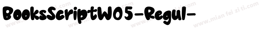 BooksScriptW05-Regul字体转换