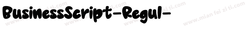 BusinessScript-Regul字体转换
