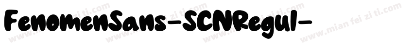 FenomenSans-SCNRegul字体转换