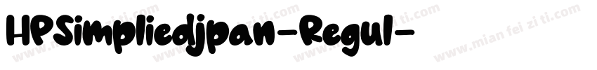 HPSimpliedjpan-Regul字体转换