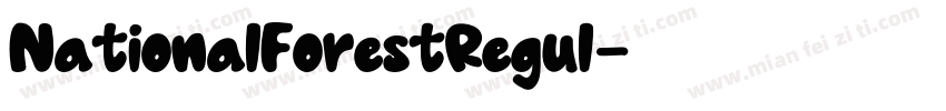 NationalForestRegul字体转换
