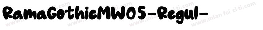 RamaGothicMW05-Regul字体转换