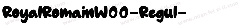 RoyalRomainW00-Regul字体转换