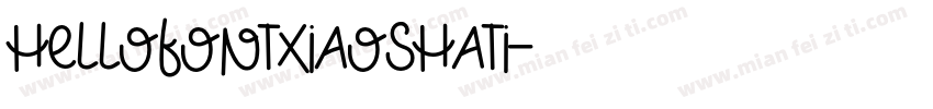 helloFontxiaoshati字体转换