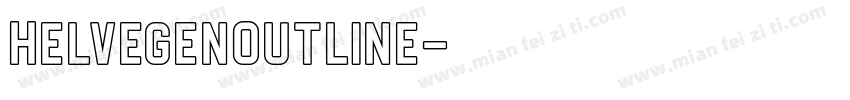 HelvegenOutline字体转换