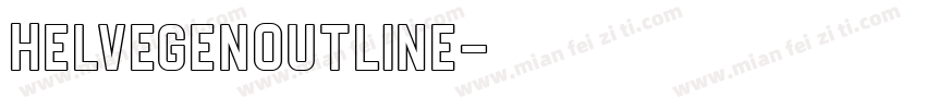 HelvegenOutline字体转换