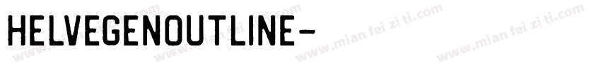 HelvegenOutline字体转换