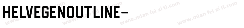 HelvegenOutline字体转换