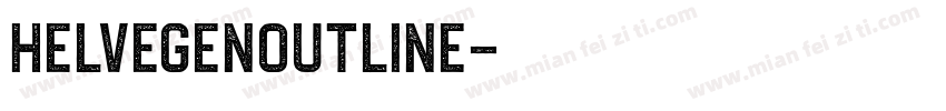 HelvegenOutline字体转换