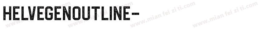 HelvegenOutline字体转换
