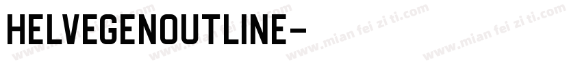 HelvegenOutline字体转换