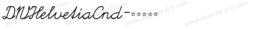 DWHelvetiaCnd字体转换