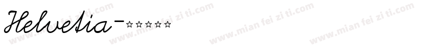 Helvetia字体转换
