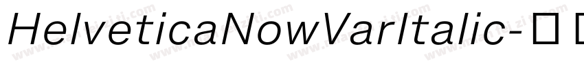 HelveticaNowVarItalic字体转换