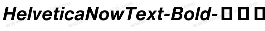 HelveticaNowText-Bold字体转换