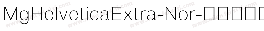 MgHelveticaExtra-Nor字体转换
