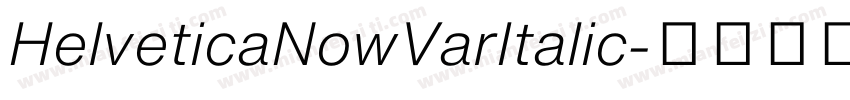 HelveticaNowVarItalic字体转换