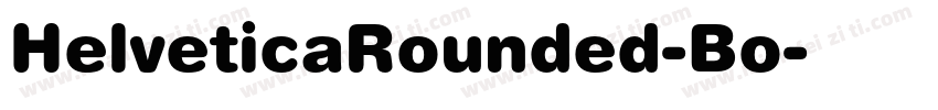 HelveticaRounded-Bo字体转换