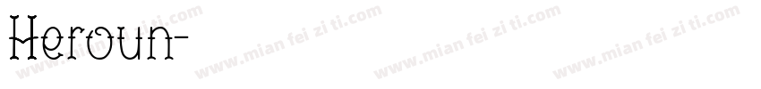 Heroun字体转换