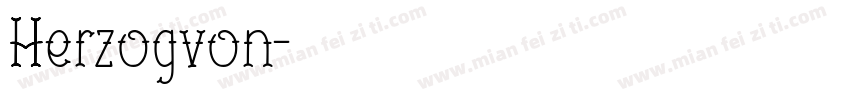 Herzogvon字体转换