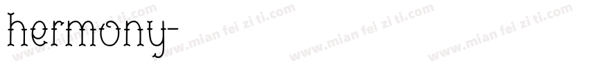 hermony字体转换