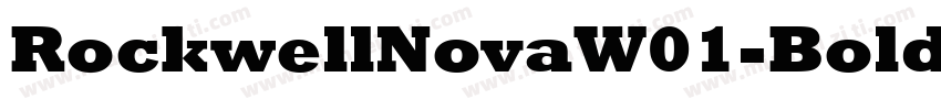 RockwellNovaW01-Bold字体转换