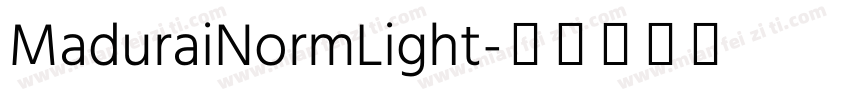 MaduraiNormLight字体转换