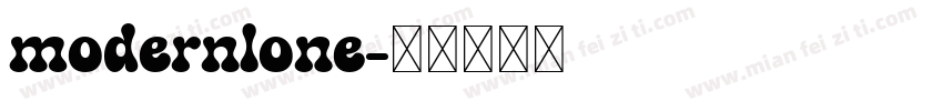 modernlone字体转换