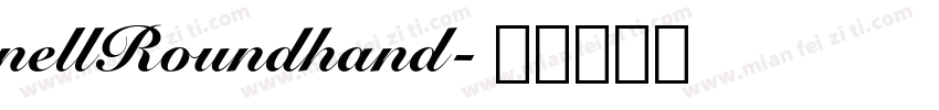 nellRoundhand字体转换