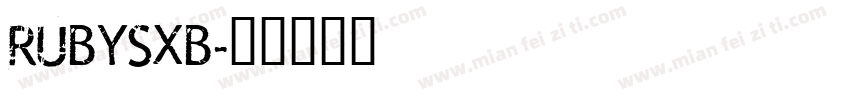 RUBYSXB字体转换