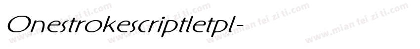 Onestrokescriptletpl字体转换