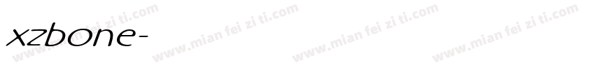 xzbone字体转换