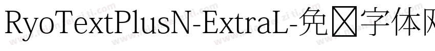 RyoTextPlusN-ExtraL字体转换