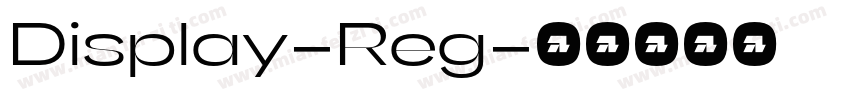 Display-Reg字体转换