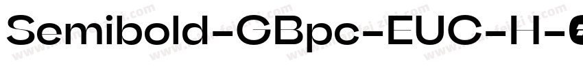 Semibold-GBpc-EUC-H字体转换
