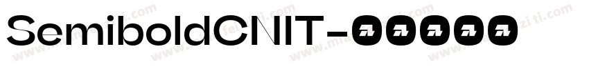 SemiboldCNIT字体转换