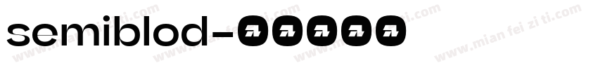 semiblod字体转换