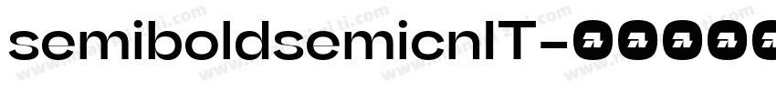semiboldsemicnIT字体转换