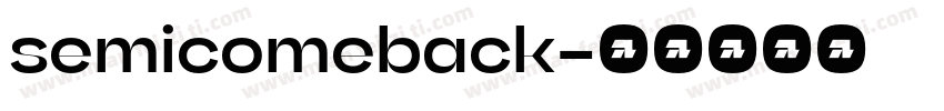 semicomeback字体转换